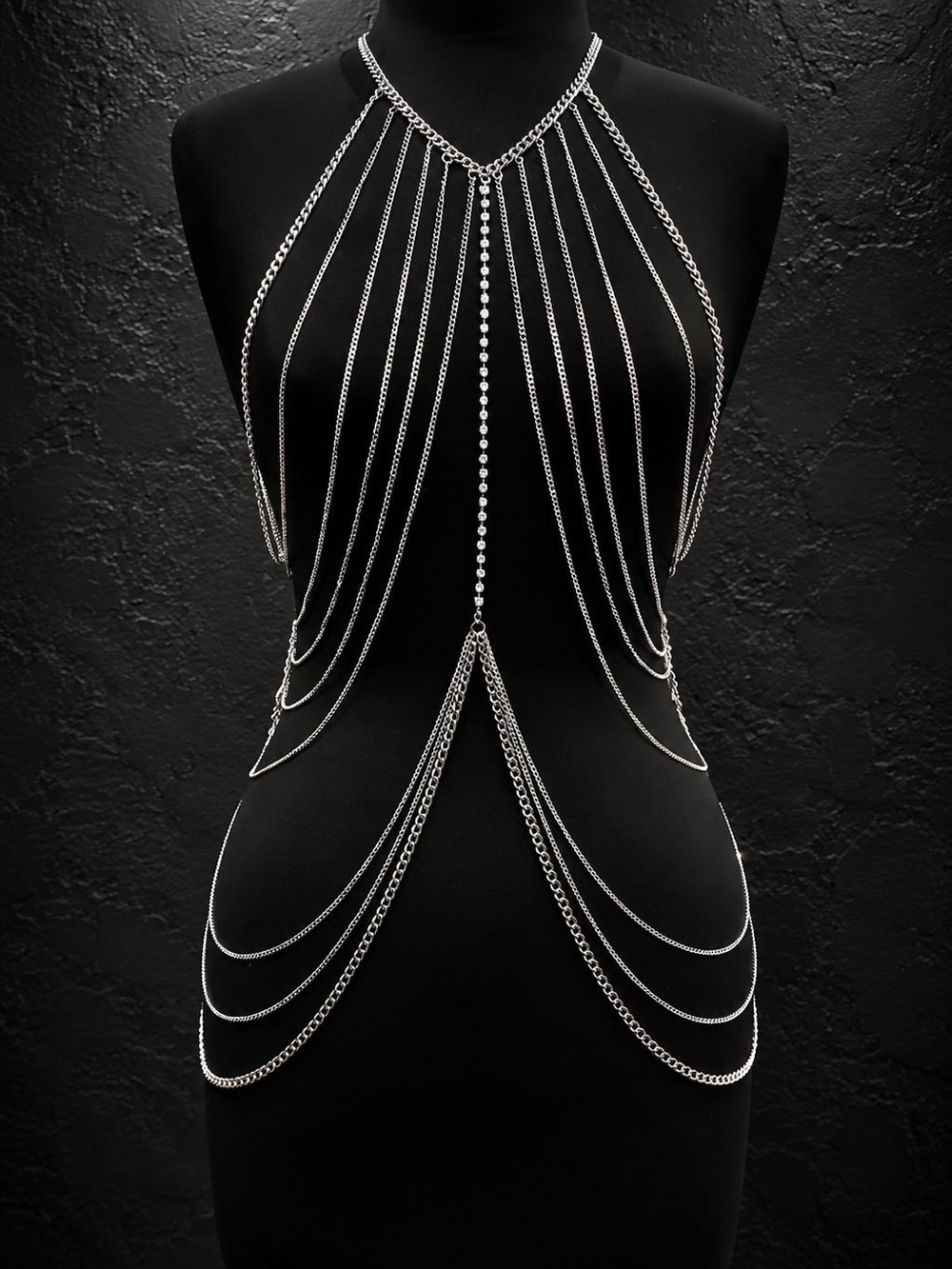 Silver Multi-Strand Body Chain - Picture 5 of 5